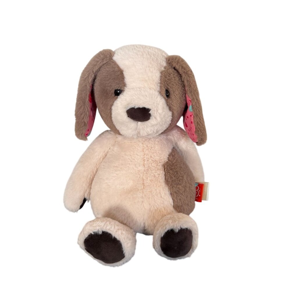 B Softies Super Soft Plush Dog Puppy Stuffed Animal Stuffie Pink Confetti ears‎